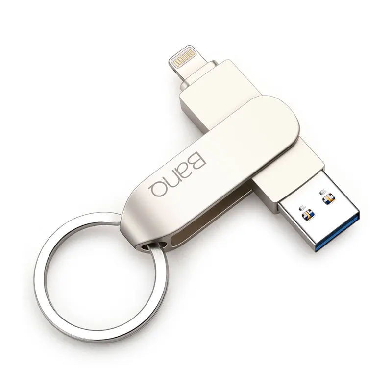 USB флеш-накопитель BanQ A50, 32 ГБ, 64 ГБ, для iPhone 8, 7 Plus, молния, металлическая ручка, u-диск для MFi iOS10, карта памяти 128 ГБ