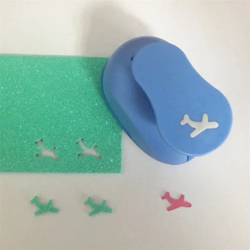 

Airplane shape 5/8" paper EVA foam hole punches greeting card handmade aircraft craft punch cortador de papel de scrapbooking
