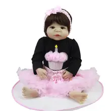 Модная детская одежда летняя юбка из хлопка для девочек одежда для малышей от 0 до 3 месяцев полностью силиконовая Детская кукла игрушка в подарок