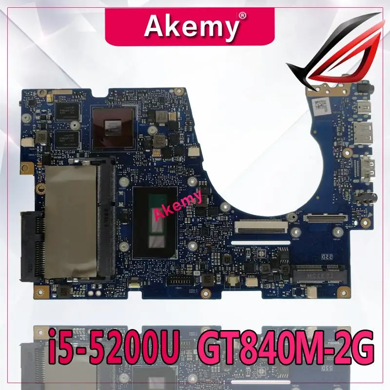 Akemy UX303LN материнская плата для ноутбука ASUS UX303LN UX303LB UX303L UX303 тестовая оригинальная материнская плата 4 г ram i5-5200U GT840M-2G