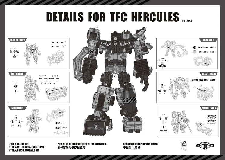 

The Detail Stickers sets for TFC Herculers(The full version)