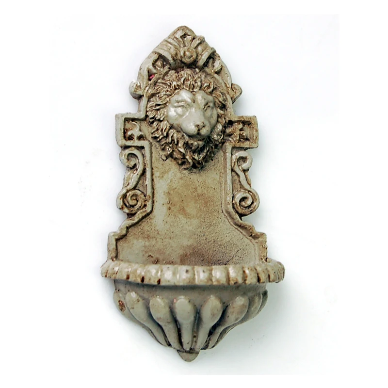1//12 Dollhouse Wall Decoration hanging Resin Lion Statue 2.8x1.6 inch HO020N