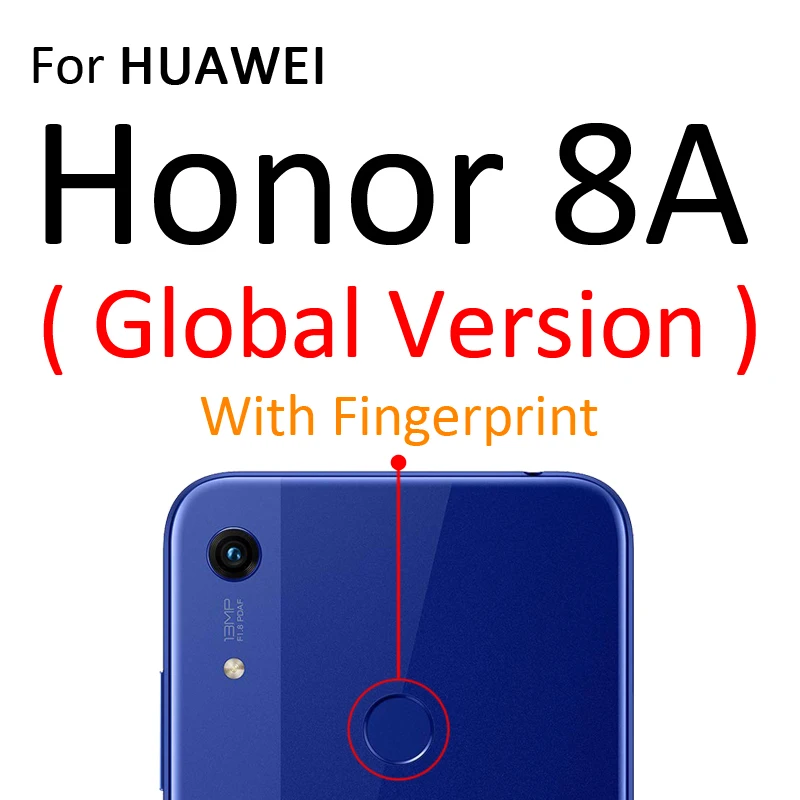 Прозрачный силиконовый чехол для телефона с полным покрытием для HuaWei Honor 9X V9 8A 8C 8X8 S фотоаппаратов моментальной печати 7S 7A 7X 7C 7 6A 6C 6X6 8 Pro Max играть 3 3e глобальной ТПУ чехол - Цвет: For Honor 8A Global