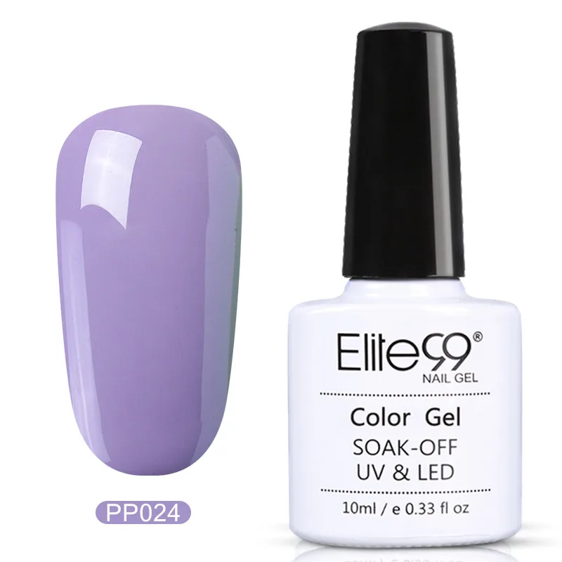 Elite99 Дизайн ногтей 10 мл синяя серия гель лак замачиваемый УФ светодиодный Гель-лак для ногтей Полупостоянный эмаль маникюрный лак краска - Цвет: PP024