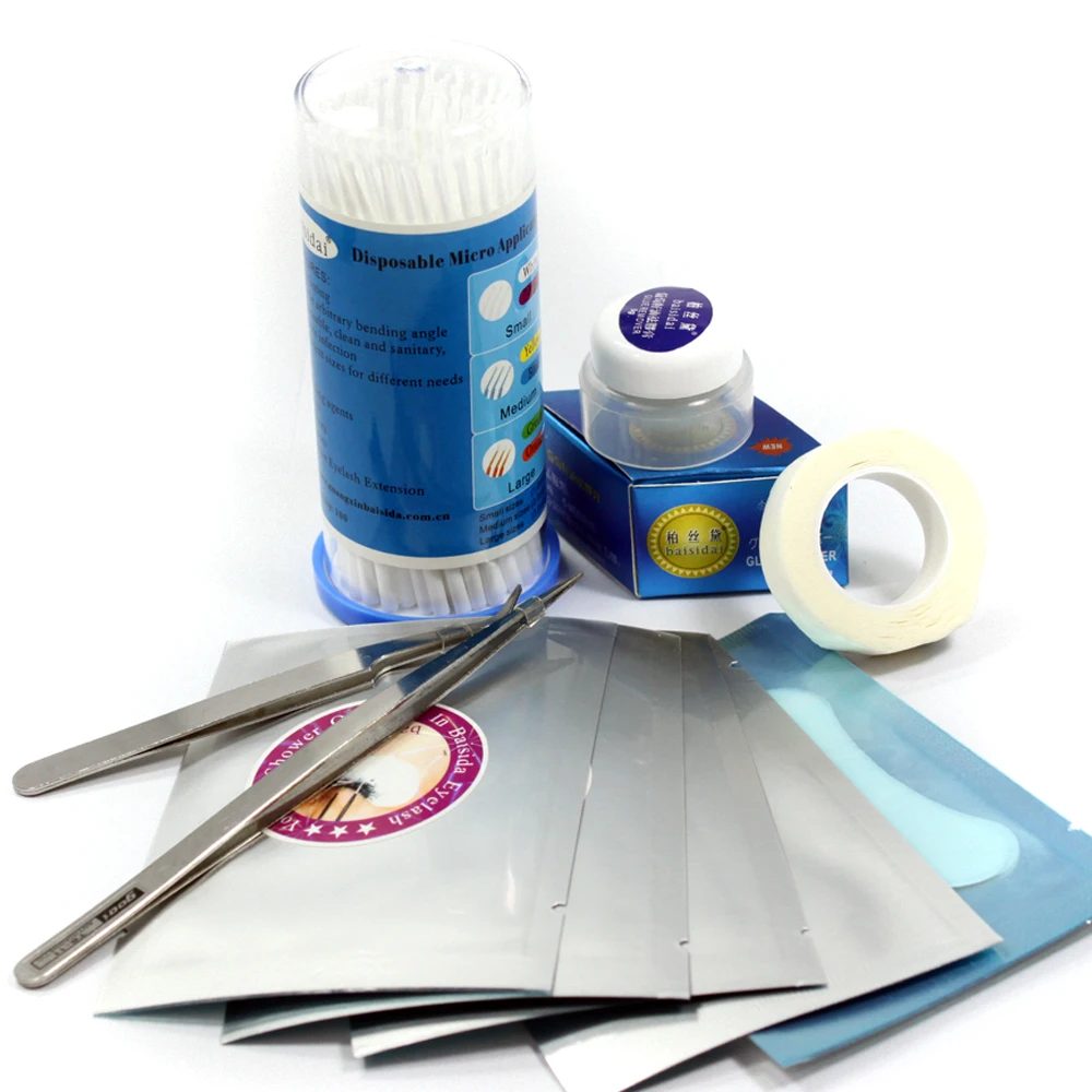 6 In 1 False Extension Eyelash Lashes Remover Glue Clear Micro Brush