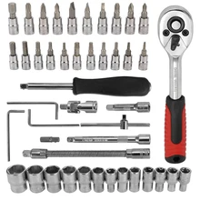 46pcs Multifunctional Professional Steel Socket Wrench Tool Set Car Repair Toolbox Automobile and Motorcycle Tools