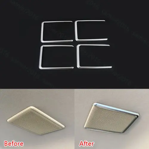 

4x Fit For Toyota Alphard 15-17 Interior Roof Speaker Frame Decorator Cover Trim