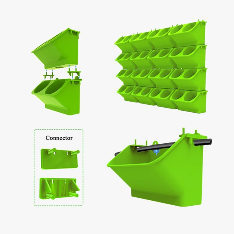Настенное подвесное кашпо модульного типа горшок для растений вертикальные материалы для сада растущий поставщик настенный подвесной зеленый цветочный горшок