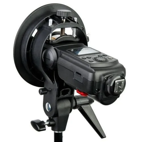 

Godox S-Type Flash Bracket Bowens Mount Holder with 50x50cm Folding Softbox for YONGNUO YN568EX II YN-565EX II YN600EX-RT Flash