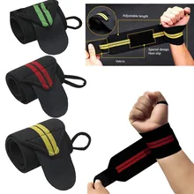 Цельнокроеное платье Фитнес тренажерный зал спортивные наручные Обёрточная бумага бинты для рук поддерживающий браслет пауэрлифтинг регулируемый ремень для взрослых Фитнес запястье протектор