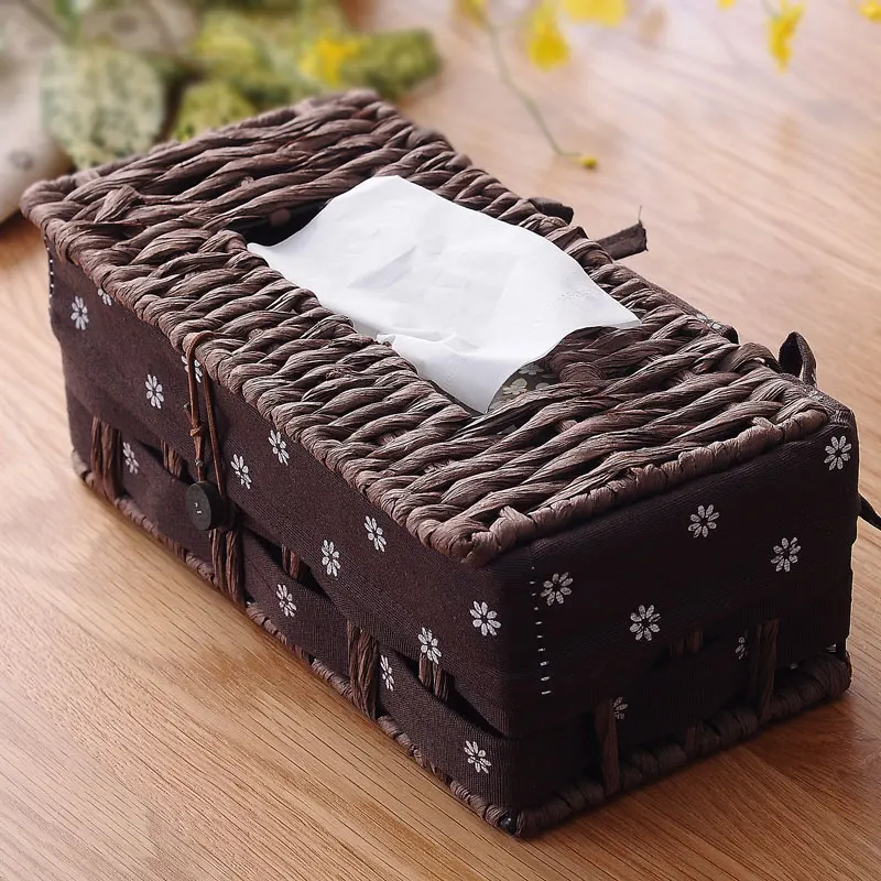 Pastoral Paper Towel Box Home Paper Box Tissue Box Cover Napkin Holder