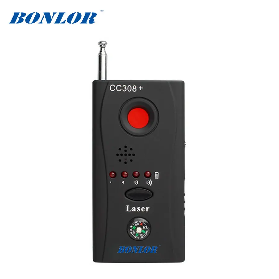 Prix Bonlor CC308 Sans Fil FNR Plein Détecteur de fréquence GSM Dispositif Finder Cam Lentille Laser RF Signal Détecteur