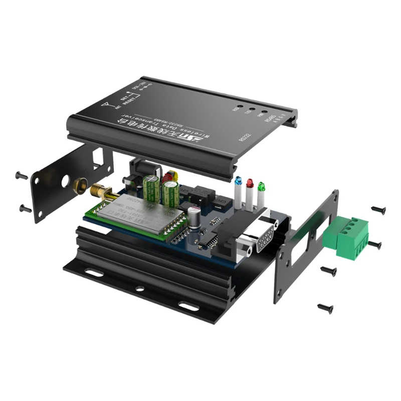 2 шт. 433 МГц Modbus Lora Fec 6 км Rs232 Rs485 беспроводной передатчик данных Rfid