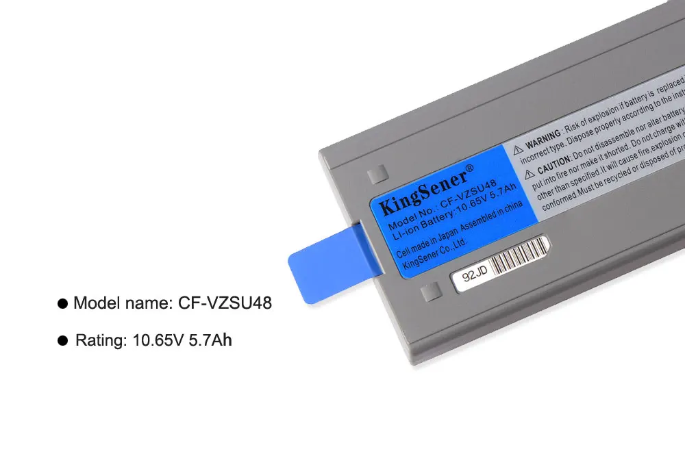 Günstige KingSener CF VZSU48 Laptop Batterie Für Panasonic CF VZSU48 CF VZSU48U CF VZSU48R CF VZSU28 CF VZSU50 CF 19 CF19 Toughbook