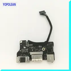 Подлинная ноутбук I/O USB Мощность звуковой платы 820-3455-A DC Jack 923-0439 для MacBook Air 13 "A1466 2013 2014 2015