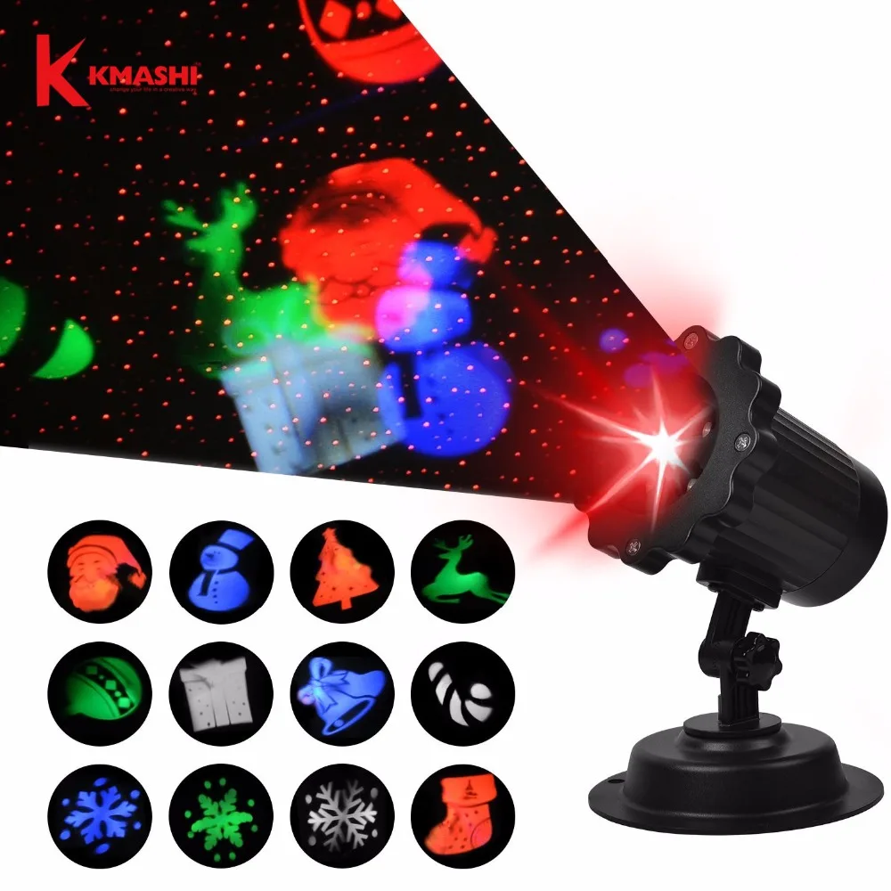 

Kmashi LED Laser Projector Light Outdoor Lighting Christmas Halloween Decoration Waterproof Red Laser Light Projection Light EU