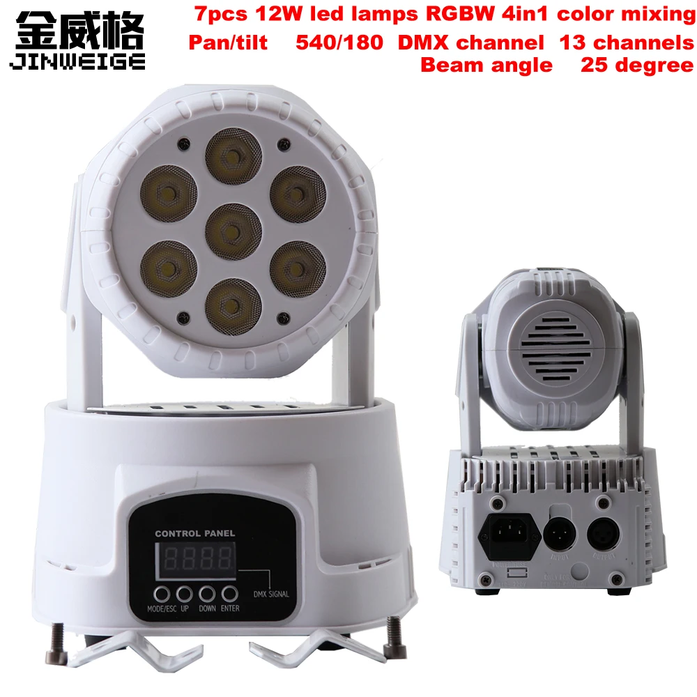

Free Shipping Mini Lyre Led Wash 7pcs*12W RGBW 4IN1 Led Moving Head Disco Led Light Moving Linear LED Stage Light