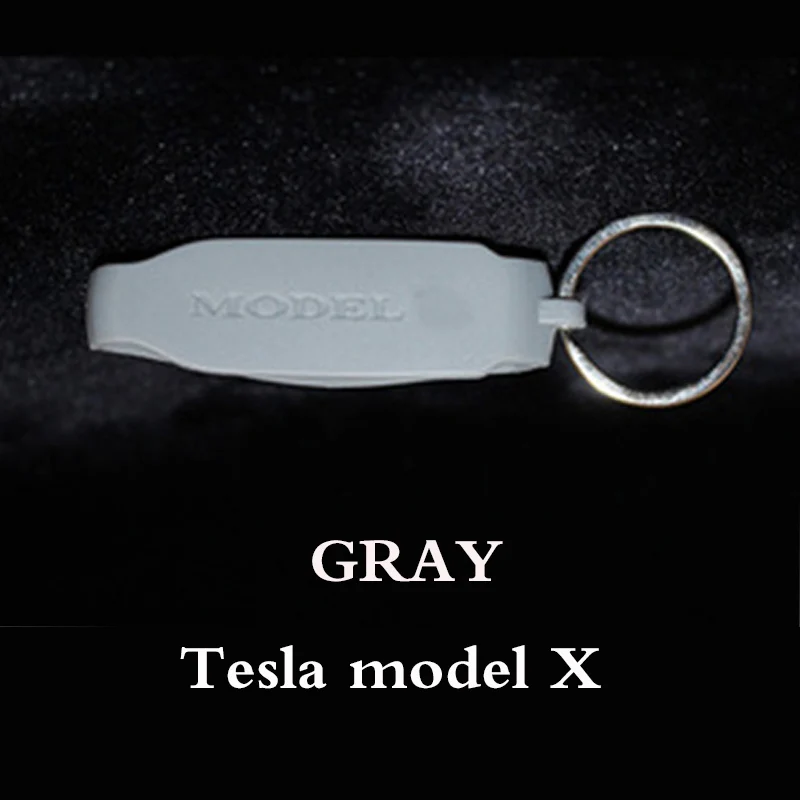 Новая горячая распродажа силиконовый брелок для ключей Tesla Защитная крышка для ключей Tesla модель 3 модель X модель S - Название цвета: White Teals Model X