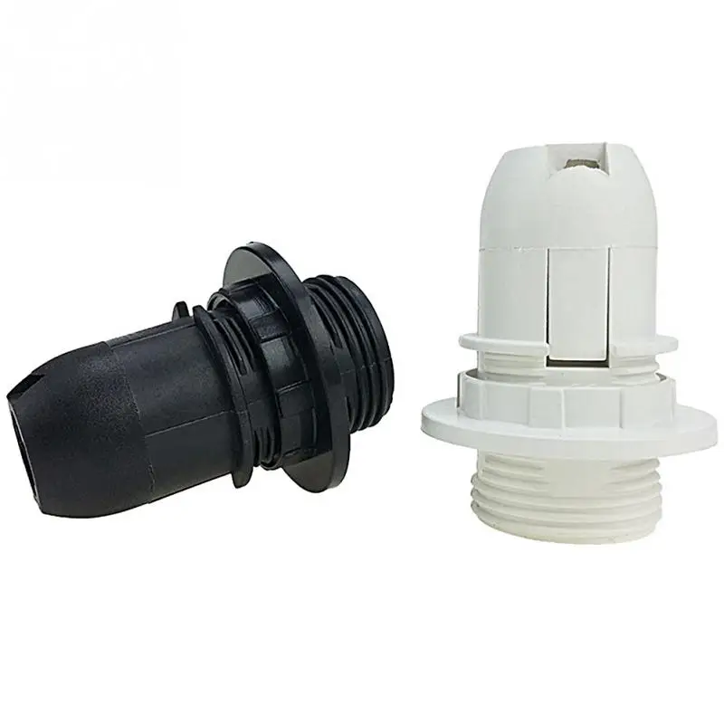 Мини edisons винт SES практичный E14 база светильник лампа держатель кулона гнездо кольцо абажура 250V 2A черный/белый