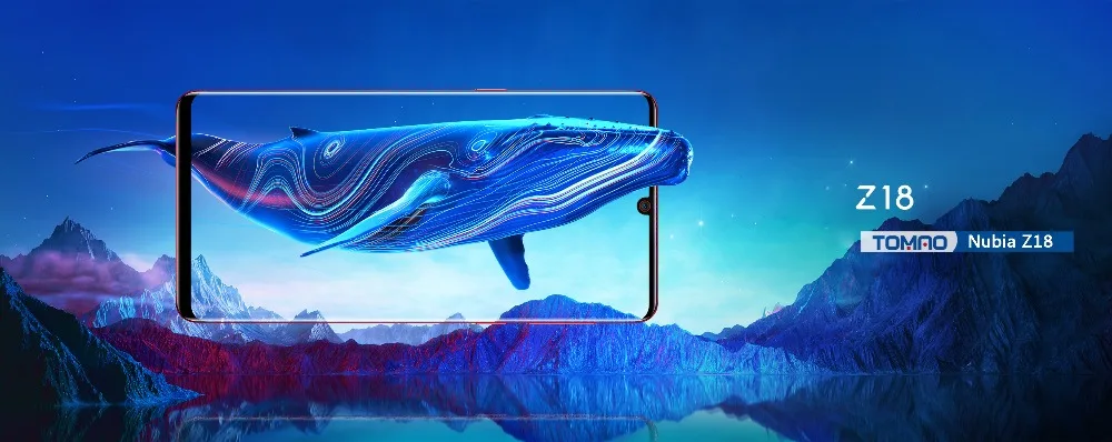 Мобильный телефон Nubia Z18, 6,0 дюймов, экран капли воды, 8 ГБ/128 ГБ, Восьмиядерный процессор Snapdragon 845, Android 8,1, 3450 мАч, смартфон, сканер отпечатков пальцев