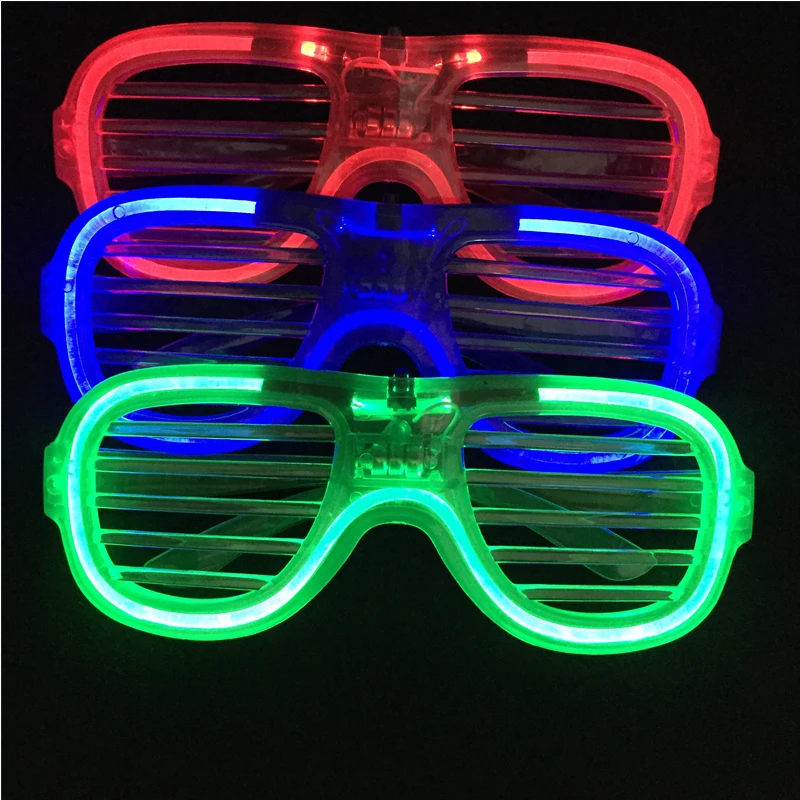 glow party supplies funny sunglasses party glasses rave birthday party decorations adult Halloween Christmas 12pcslot