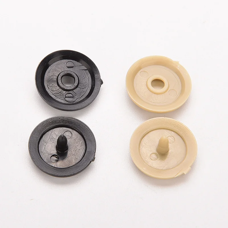 2PCS Black Beige Plastic Car Safety Seat Belt Stopper Spacing Limit