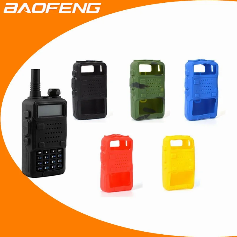5pcs Colors New Soft Handheld Rubber Silicone Case For Baofeng UV-5R 5RA 5RB UV-5RC UV-5RD UV-5RE BF-F8+ THF8 Radio Bag | Мобильные