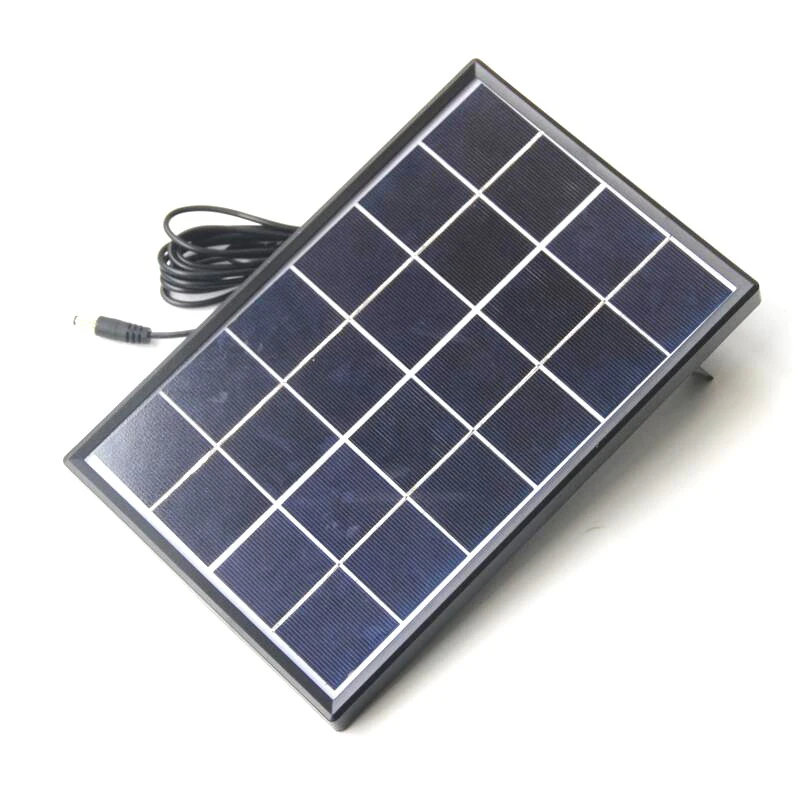 

6W 6V Polycrystalline Solar Panel Battery Charging System with DC 5521 Frame DAG-ship