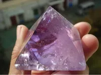 102g NATURAL Amethyst quartz crystal Pyramid healing 1
