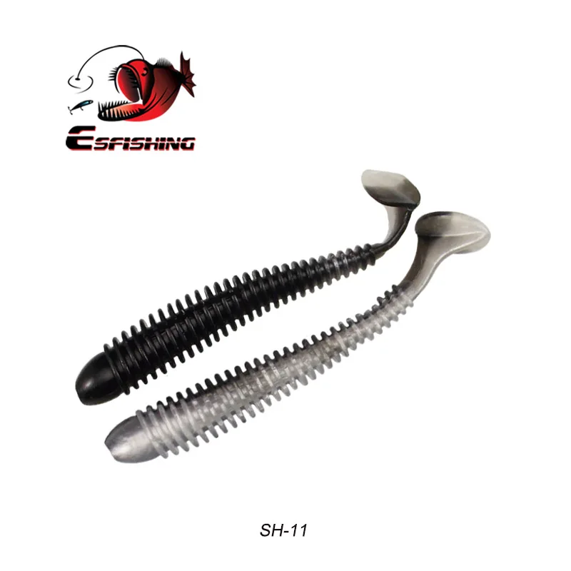 SH11 ESFISHING 50 мм 96 мм кольцо Shad рыболовные приманки мягкие приманки джигггинг приманки поверхность приманки бас Мягкая приманка для ЛЕЩА - Цвет: SH11