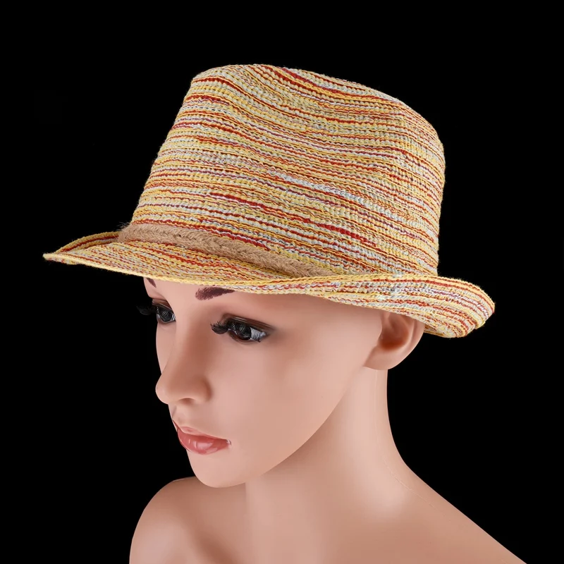 Women Summer Casual Straw Sunhat Female Fashion Sun Block Seaside