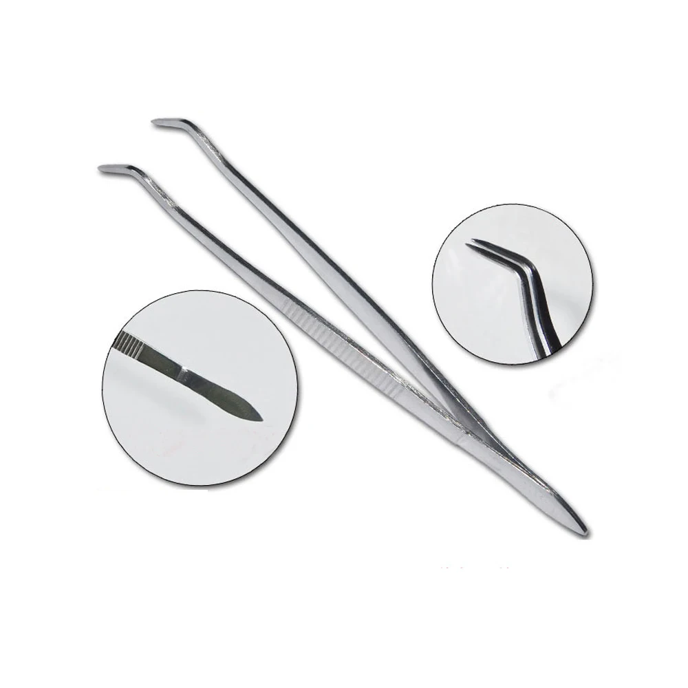 Buy 1pcs/pack Dental Lab Equipments Stainless Steel Tweezers Dentist