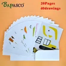 3D pen copy pattern ,it help kids to familiar with using 3D pen,all 20 pages 40 patterns,material is superior copperplate paper
