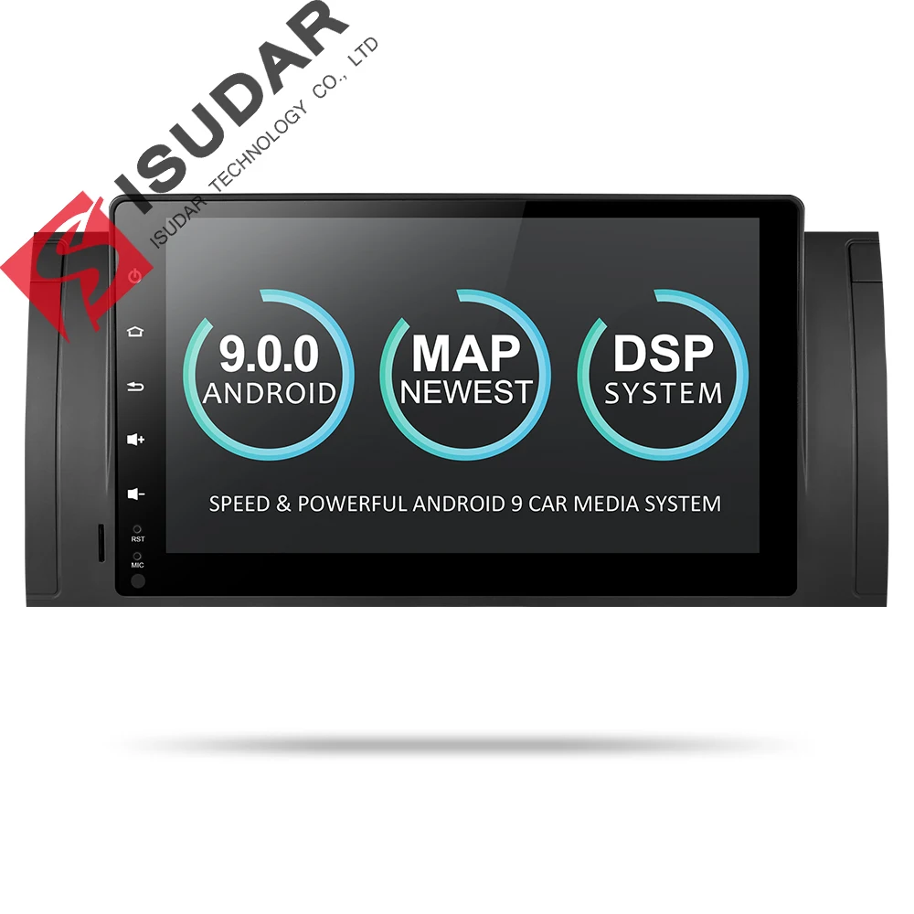 

Isudar Car Multimedia Player Two Din Automotivo Radio Android 9 For BMW/E39/E53/X5/M5 GPS Quad Core RAM 2GB ROM 16G FM DSP DVR