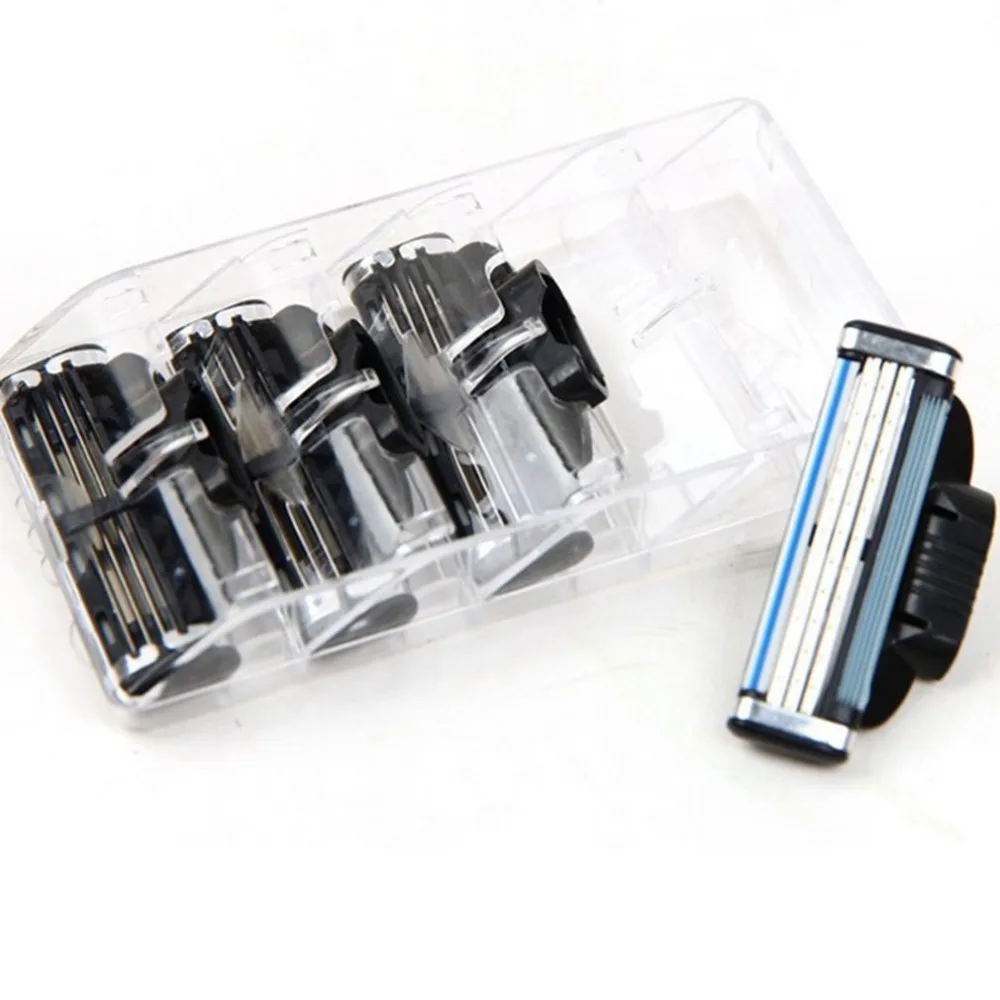 

4PCS/20PCS 3 Layers Men Male Body Face Shaving Razor Manual Razor Blades For Standard Beard Shaver Trimmer