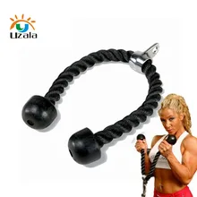 Tricep веревка Брюшной Хруст кабель крепления тянуть вниз боковые бицепсы Обучение Фитнес тянуть веревку W2-025