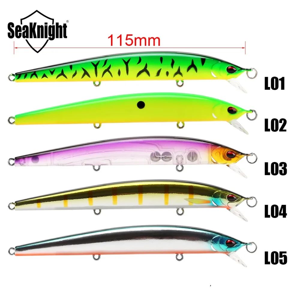 SeaKnight SK019 жесткие рыболовные приманки гольян 1 шт. 12 г 115 мм глубина 0-3,0 м плавающая твердая приманка имитация рыбы