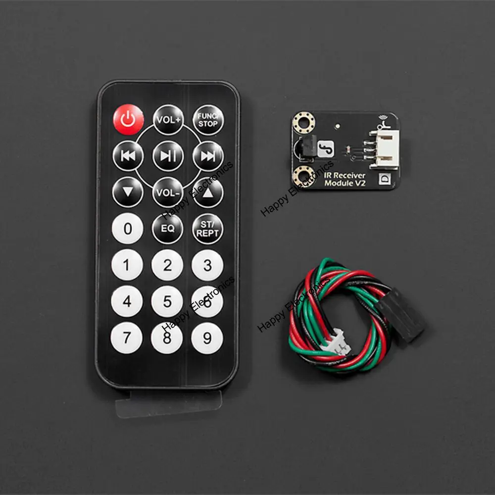 

DFRobot Original IR Infrared control kit with IR Receiver Module sensor and Digital Cable support remote control for Arduino