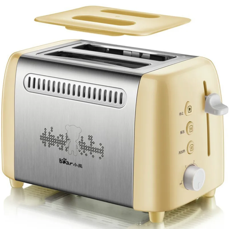 220V Bear Toasters Bread Household Automatic Toaster Spit Bread Baking