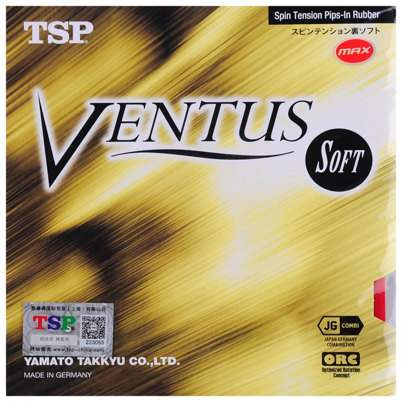 

Original Tsp Ventus Spin/soft/ Basic Table Tennis Rubber Pips In With Ping Pong Sponge Fast Attack