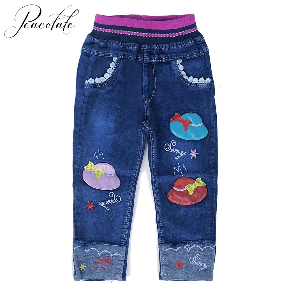 

2-5Years Spring Autumn Little Girls Jeans Denim Pants Trousers