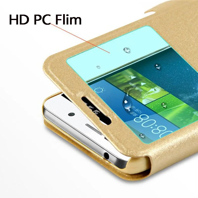 Чехол для Huawei Honor 4C Pro TIT AL00 чехол с окошком быстрого просмотра Y6 L01 U02 флип чехлы