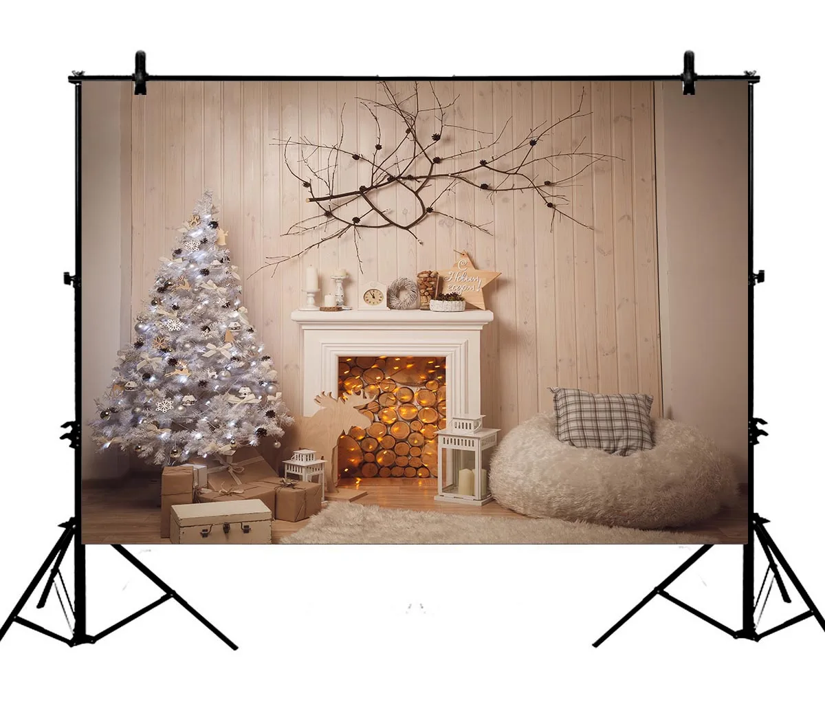 

5x7ft Merry Christmas Best Decoration Polyester Photo Background Portrait Backdrop