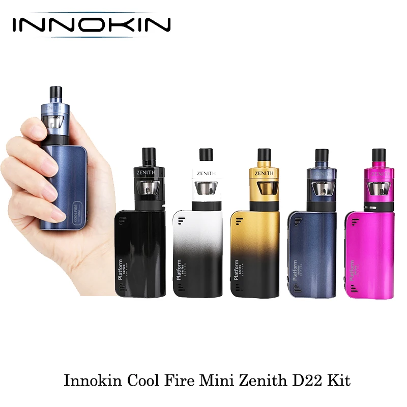 Электронная сигарета Innokin CoolFire мини Зенит D22 40 Вт Starter Kit 1300 мАч 3 мл Ёмкость с сплетения Z катушка жидкостью Vape испаритель комплект