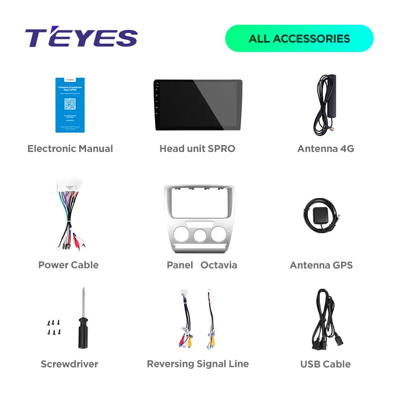 Cheap TEYES SPRO For Skoda Octavia 2 A5 2008 Car Radio Multimedia Video Player Navigation GPS Android 8.1 No 2din 2 din dvd 5