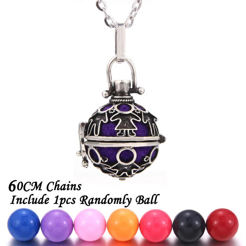 Дамы Кулон Ретро-духи диффузии винтажное ожерелье с медальоном беременность ожерелье Ароматерапия с парфюмом Эфирное Масло Ожерелье - Окраска металла: 26