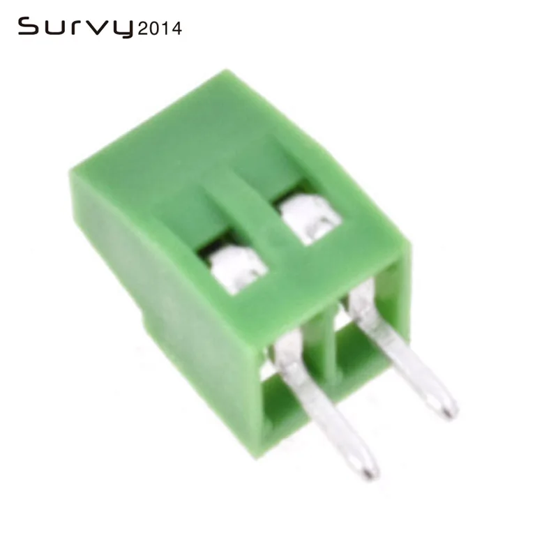 10PCS kf120-2.54-2P 3P 2.54MM pitch straight pin pcb screw terminal block connector 2PIN 3PIN green KF120 2.54 2 3 PIN