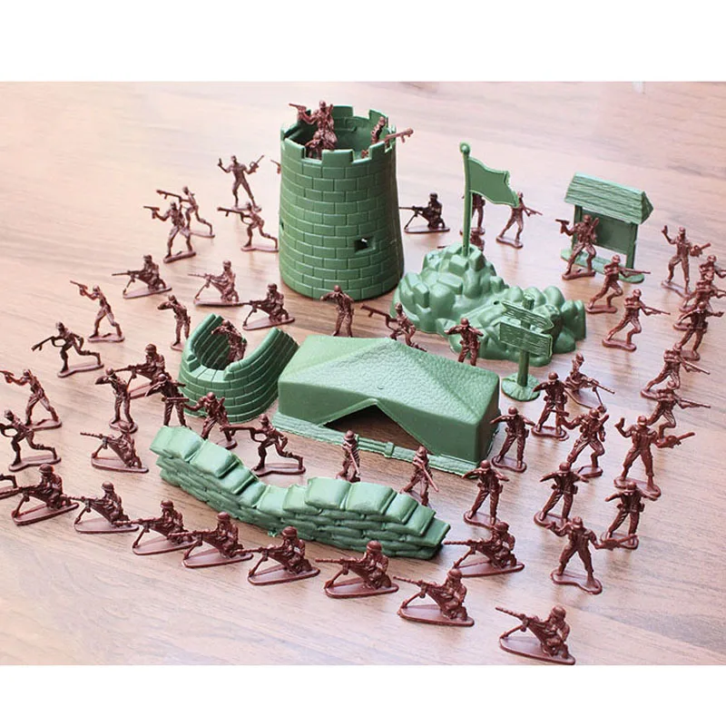 100pcs/set WWII Second World War Soldier Military sand table model