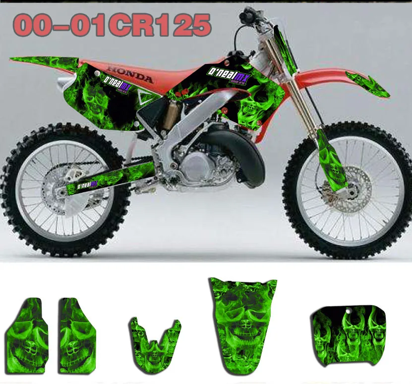 Велосипед Графика Переводные картинки Honda CR125 CR250R/125R 2000 2001