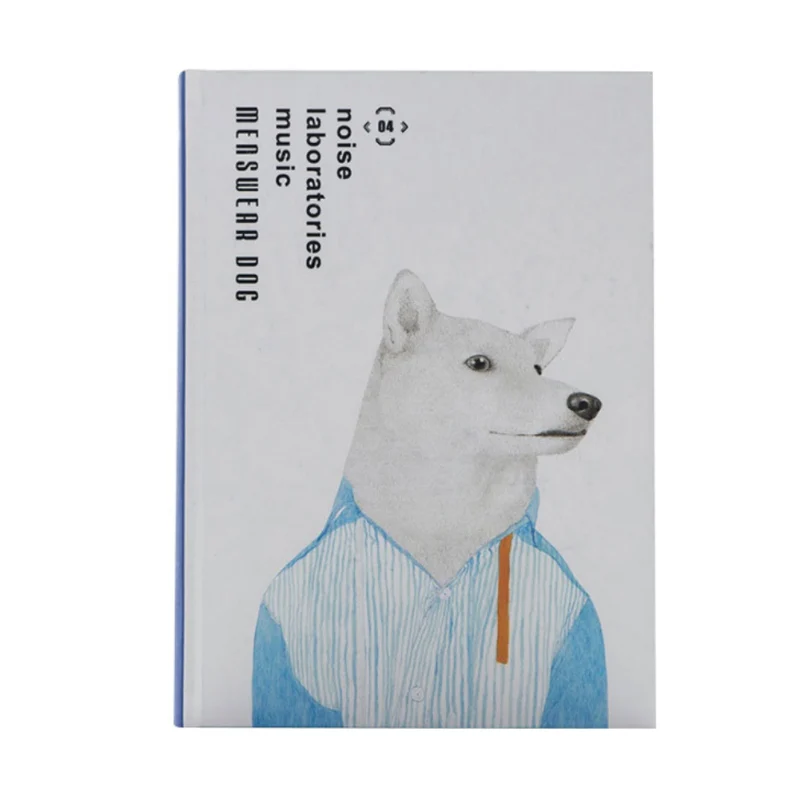 B5 мультфильм мужской одежды собаки Твердый чехол с узором блокнот для письма дневник безупречное крепление ноутбука